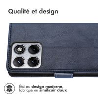 imoshion Étui de télephone portefeuille de luxe Motorola Edge 70 Fusion - Bleu foncé