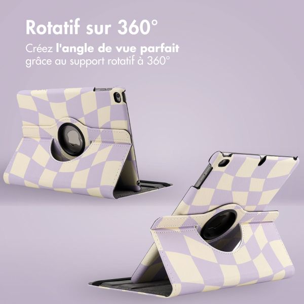 imoshion Coque tablette Design rotatif à 360° iPad 6 (2018) / iPad 5 (2017) / Air 2 (2014) / Air 1 (2013)- Dancing Cubes