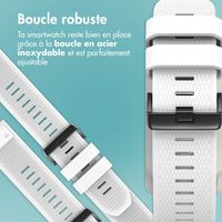 imoshion Bracelet QuickFit® en silicone - Connexion Garmin Watch 22 mm - Blanc