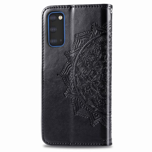 Etui de téléphone portefeuille Mandala Samsung Galaxy S20