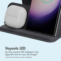 imoshion Chargeur sans fil pliable 3-en-1 Samsung - Galaxy Phone / Galaxy Buds / Galaxy Watch - Gris
