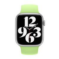 Apple Bracelet Boucle unique en Silicone Apple Watch | 44/45/46/49 mm - Taille 1 - Sprout Green