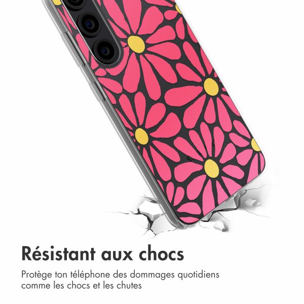 imoshion Coque design pour Samsung Galaxy S23 - Dusty Rose Flowers Connect