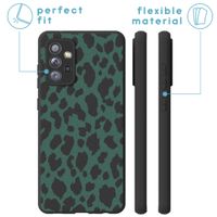 imoshion Coque Design Samsung Galaxy A72 - Léopard - Vert / Noir