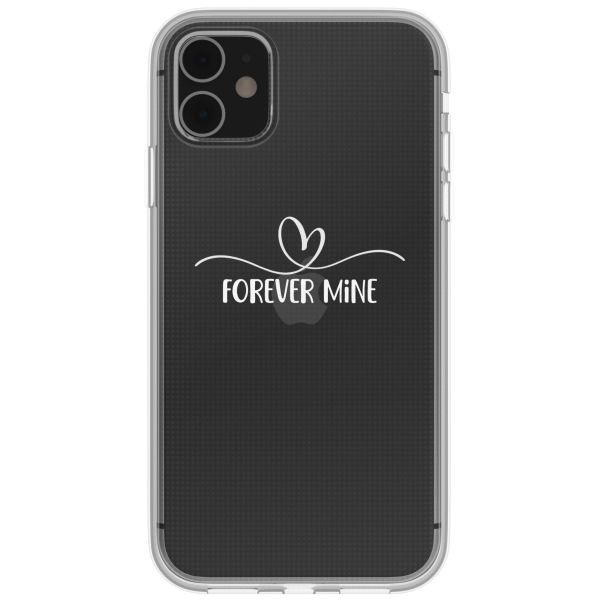 Coque personnalisée avec un cœur élégant iPhone 11 - Transparent