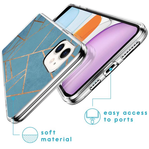 imoshion Coque Design iPhone 11 - Blue Graphic