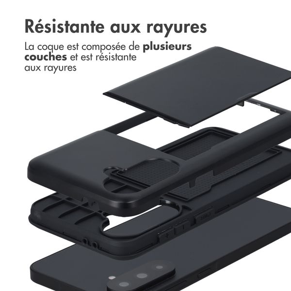 imoshion Coque arrière avec porte-cartes Samsung Galaxy A37 (5G) - Noir