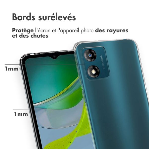 Accezz Coque Clear Motorola Moto E13 - Transparent