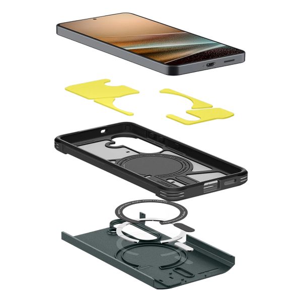 Spigen Coque Tough Armor MagSafe Samsung Galaxy S26 - Abyss Green