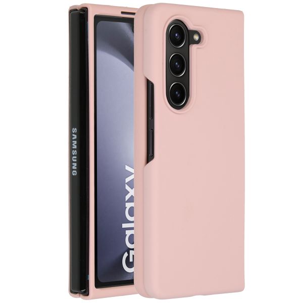 Accezz Coque Liquid Silicone Samsung Galaxy Z Fold 5 - Rose