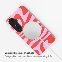 Selencia Coque arrière Vivid avec MagSafe Samsung Galaxy S26 - Dream Swirl Pink