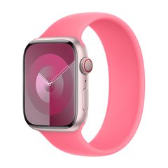 Apple Bracelet Boucle unique en Silicone Apple Watch | 38/40/41/42 mm  - Taille 1 - Rose