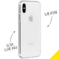 Accezz Coque Clear iPhone Xs / X - Transparent