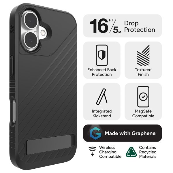 ZAGG Coque Denali Snap KS Apple iPhone 16 - Noir