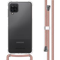 imoshion Coque avec cordon Samsung Galaxy A12 - Rose Champagne