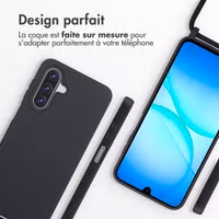 imoshion Coque en silicone avec cordon Samsung Galaxy A17 (5G) - Noir