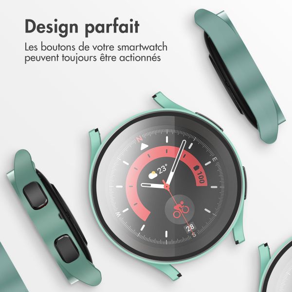 imoshion Coque rigide à couverture complète Samsung Galaxy Watch 4 - 44 mm - Vert foncé