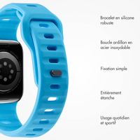 imoshion Bracelet en silicone Active Sport Apple Watch Series 1-10 / SE / Ultra (2) (44/45/46/49 mm) - Bleu