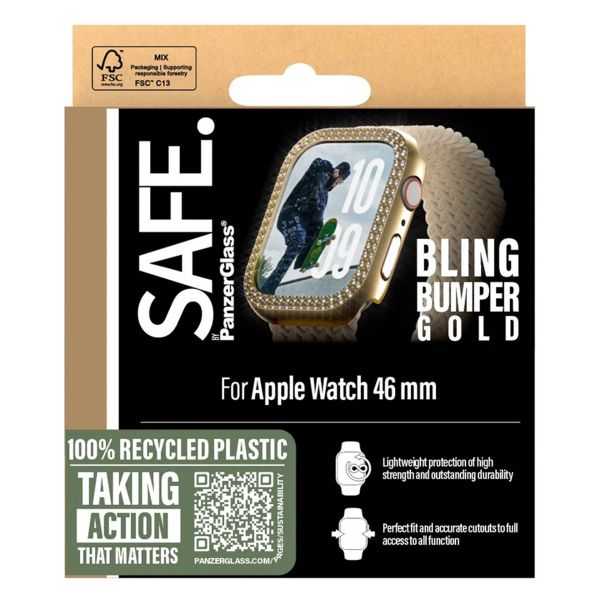 PanzerGlass Bling Bumper Apple Watch Series 10 / 11 - 46 mm - Or