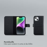 Selencia Étui portefeuille amovible Olyn avec MagSafe Apple iPhone 14 / 13 - Noir