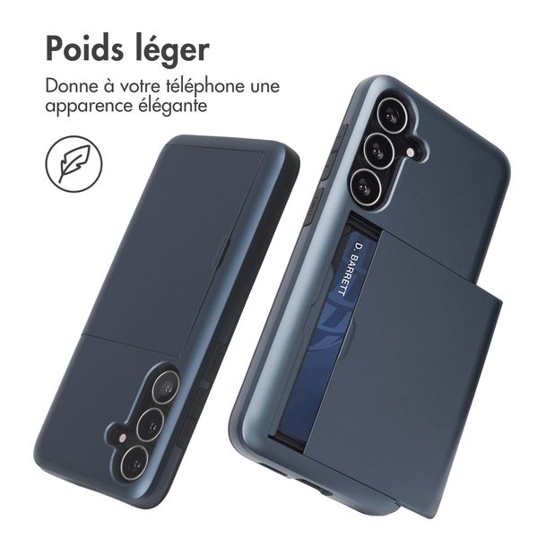 imoshion Coque arrière avec porte-cartes Samsung Galaxy S25 FE - Bleu foncé