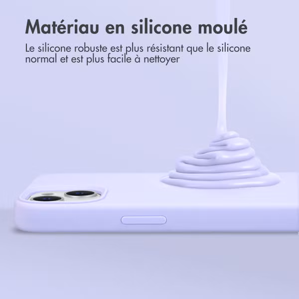 Accezz Coque Liquid Silicone Apple iPhone 13 Pro - Violet