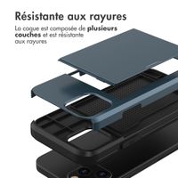 imoshion Coque arrière avec porte-cartes iPhone 12 (Pro) - Bleu foncé