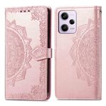 imoshion Etui de téléphone portefeuille Mandala Xiaomi Redmi Note 12 Pro Plus - Rose Dorée