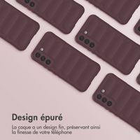 imoshion Coque arrière EasyGrip Samsung Galaxy S22 - Aubergine