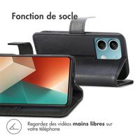 imoshion Étui de téléphone portefeuille Luxe Xiaomi Redmi Note 13 (5G) - Noir