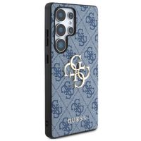Guess Coque 4G Metal Logo Backcover Samsung Galaxy S25 Ultra - Bleu