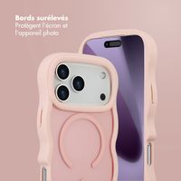 Selencia Coque arrière Wavy avec MagSafe Apple iPhone 17 Pro Max - Soft Pink