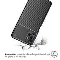 imoshion Coque silicone Carbon Samsung Galaxy A13 4G - Noir