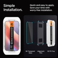 Spigen Protection d'écran en verre trempé GLAStR Privacy Applicator Apple iPhone 17 / 17 Pro / 16 Pro