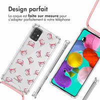 imoshion Coque Design avec cordon Samsung Galaxy A51 - Crab Watercolor