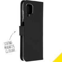 Accezz Étui de téléphone Wallet Samsung Galaxy A12 - Noir