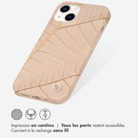 Selencia Aurora Coque Fashion iPhone 14 - ﻿Coque durable - 100 % recyclée - Earth Leaf Beige