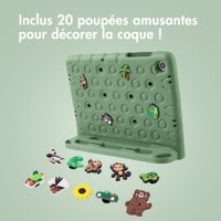 imoshion Coque kidsproof avec poupées amovibles Samsung Galaxy Tab A11 Plus / A9 Plus - Olive Green