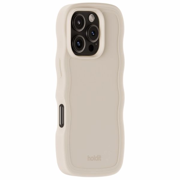Holdit Coque Wavy Apple iPhone 16 Pro - Light Beige