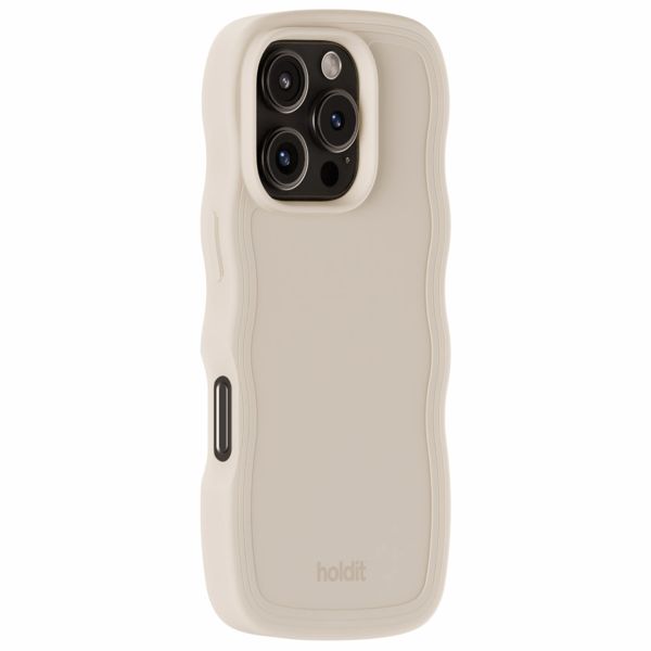 Holdit Coque Wavy iPhone 16 Pro - Light Beige