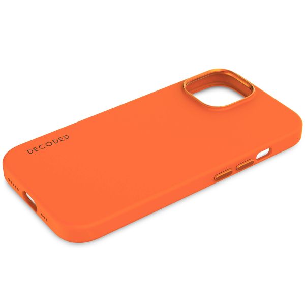 Decoded Coque en silicone MagSafe iPhone 15 - Orange