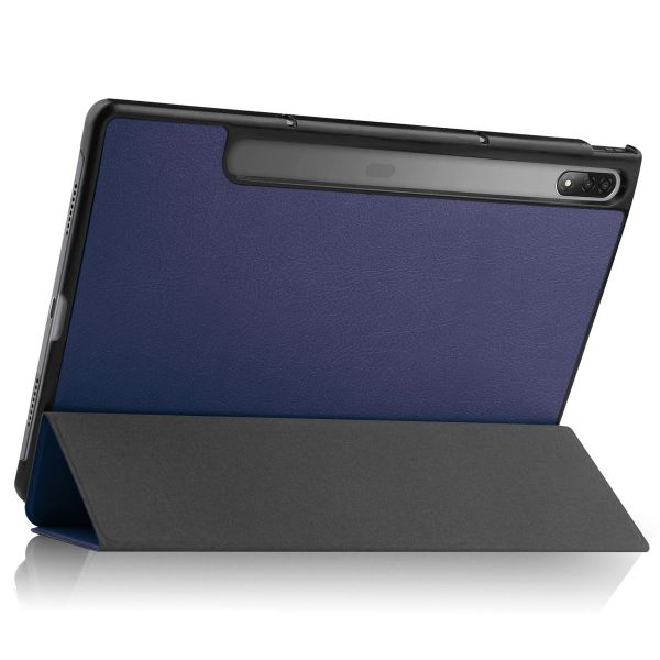 imoshion Coque tablette Trifold Lenovo Tab P12 Pro - Bleu foncé