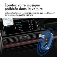 imoshion Adaptateur Bluetooth Voiture - Récepteur Bluetooth 5.1 - Prise jack 3,5 mm / AUX - Noir