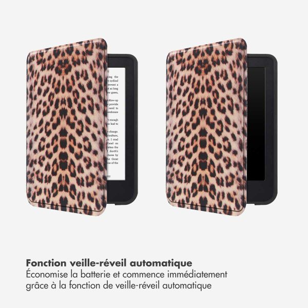 Selencia Étui de liseuse portefeuille Vivid Kobo Clara Colour / Clara BW - Wild Leo