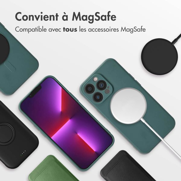 imoshion Coque Couleur avec MagSafe Apple iPhone 13 Pro - Vert foncé