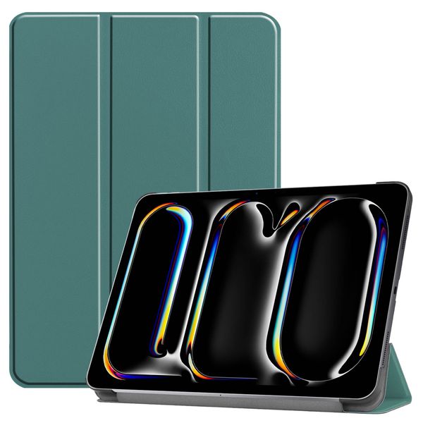 imoshion Coque tablette Trifold iPad Pro 13 (2024) M4 - Vert foncé