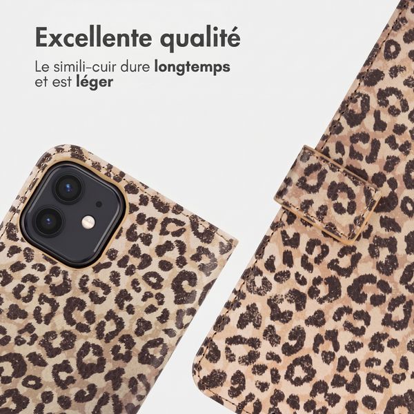 imoshion Étui de télephone portefeuille Design Apple iPhone 11 - Leopard Mood