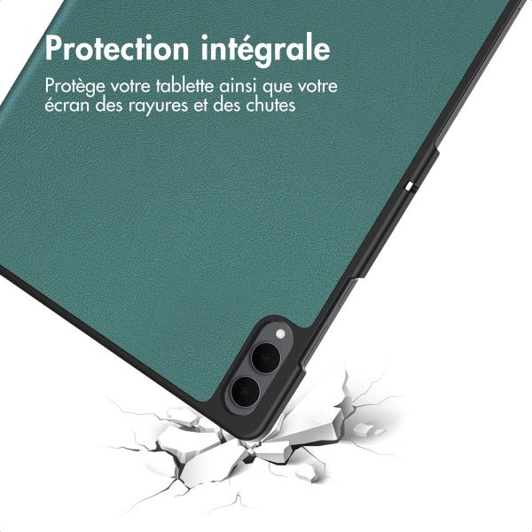 imoshion Coque tablette Trifold Samsung Galaxy Tab S11 Ultra - Vert foncé