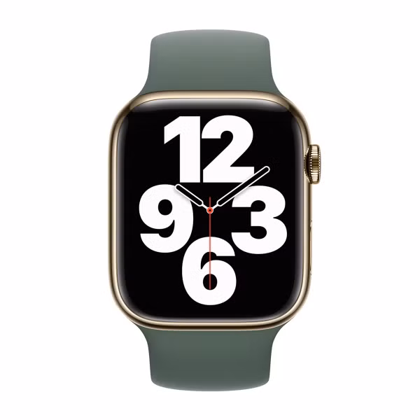Apple Bracelet Boucle unique en Silicone Apple Watch | 38/40/41/42 mm - Taille 4 - Eucalyptus