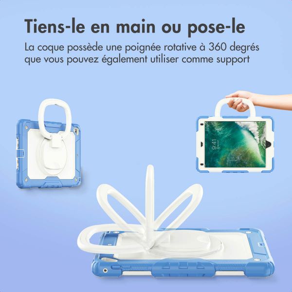 imoshion Coque tablette kidsproof Rugged Apple iPad 6 (2018) 9.7 pouces / iPad 5 (2017) 9.7 pouces / Air 2 (2014)/Air 1 (2013) - Bleu